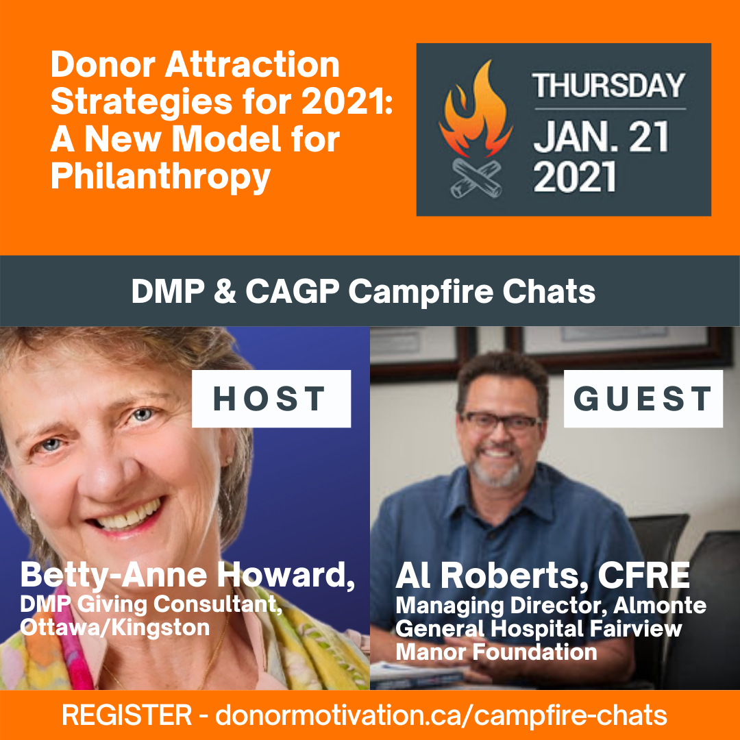 Donor Motivation Program Campfire Chats with Al Roberts - Betty-Anne Howard